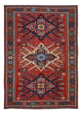 Alfombra Kelim - Oriental - Soumak - 292 x 218 cm - rojo
