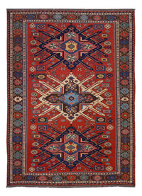 Alfombra Kelim - Oriental - Soumak - 292 x 218 cm - rojo