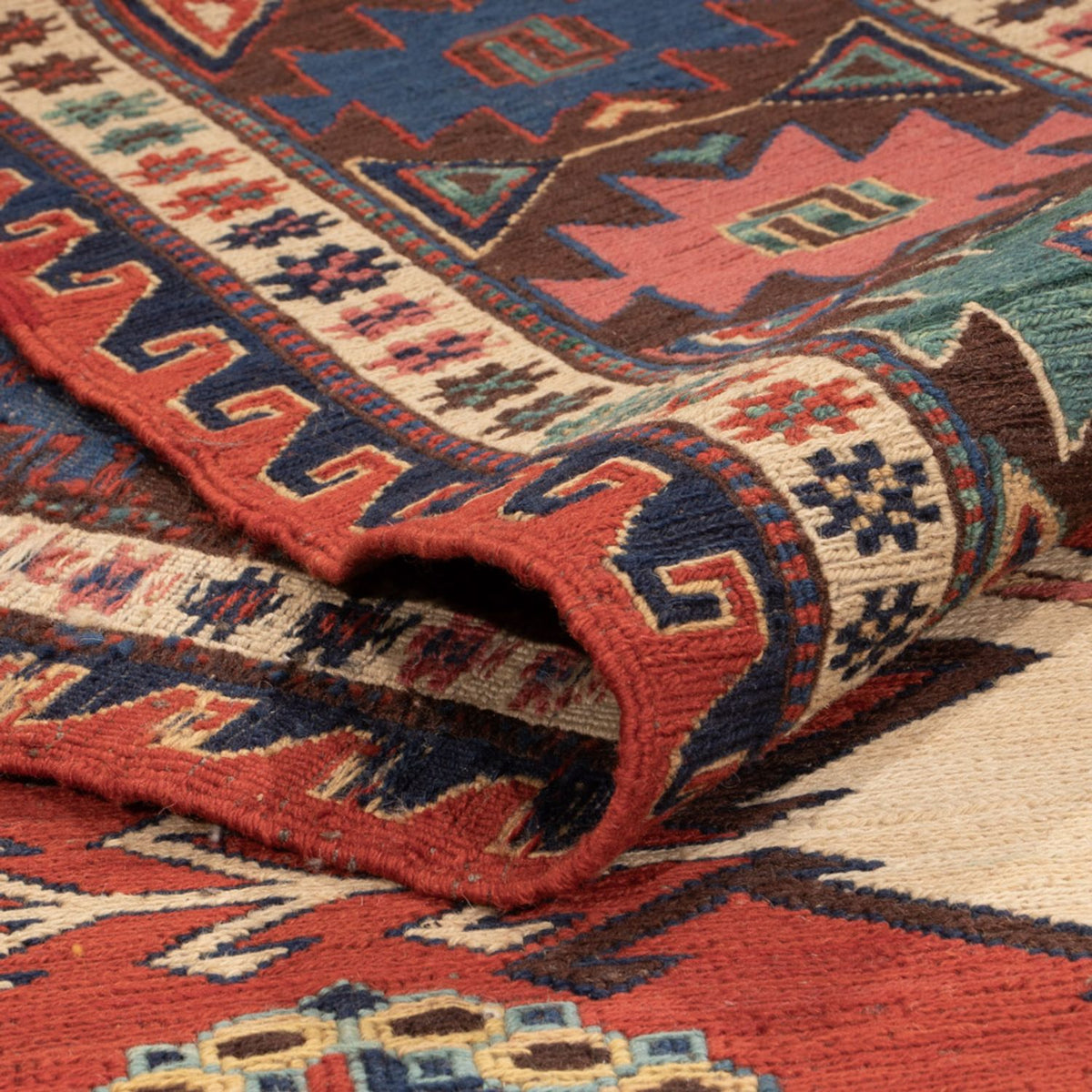 Alfombra Kelim - Oriental - Soumak - 292 x 218 cm - rojo