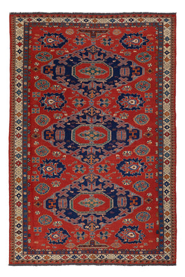 Alfombra Kelim - Oriental - Soumak - 263 x 178 cm - rojo