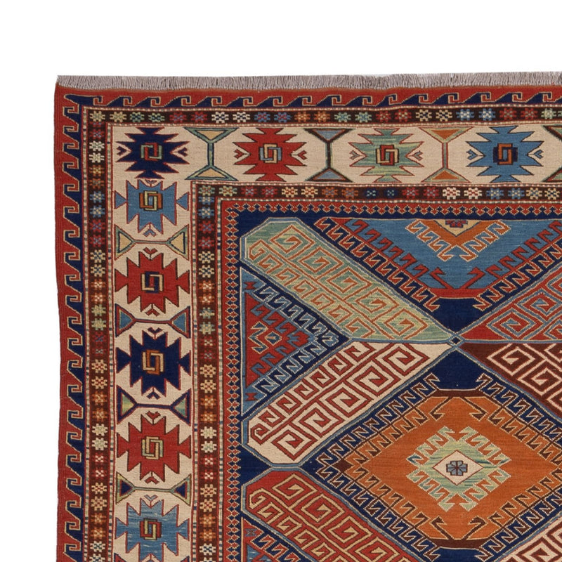 Alfombra Kelim - Oriental - Soumak - 291 x 189 cm - multicolor