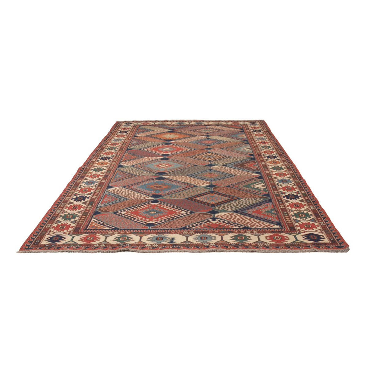Alfombra Kelim - Oriental - Soumak - 291 x 189 cm - multicolor