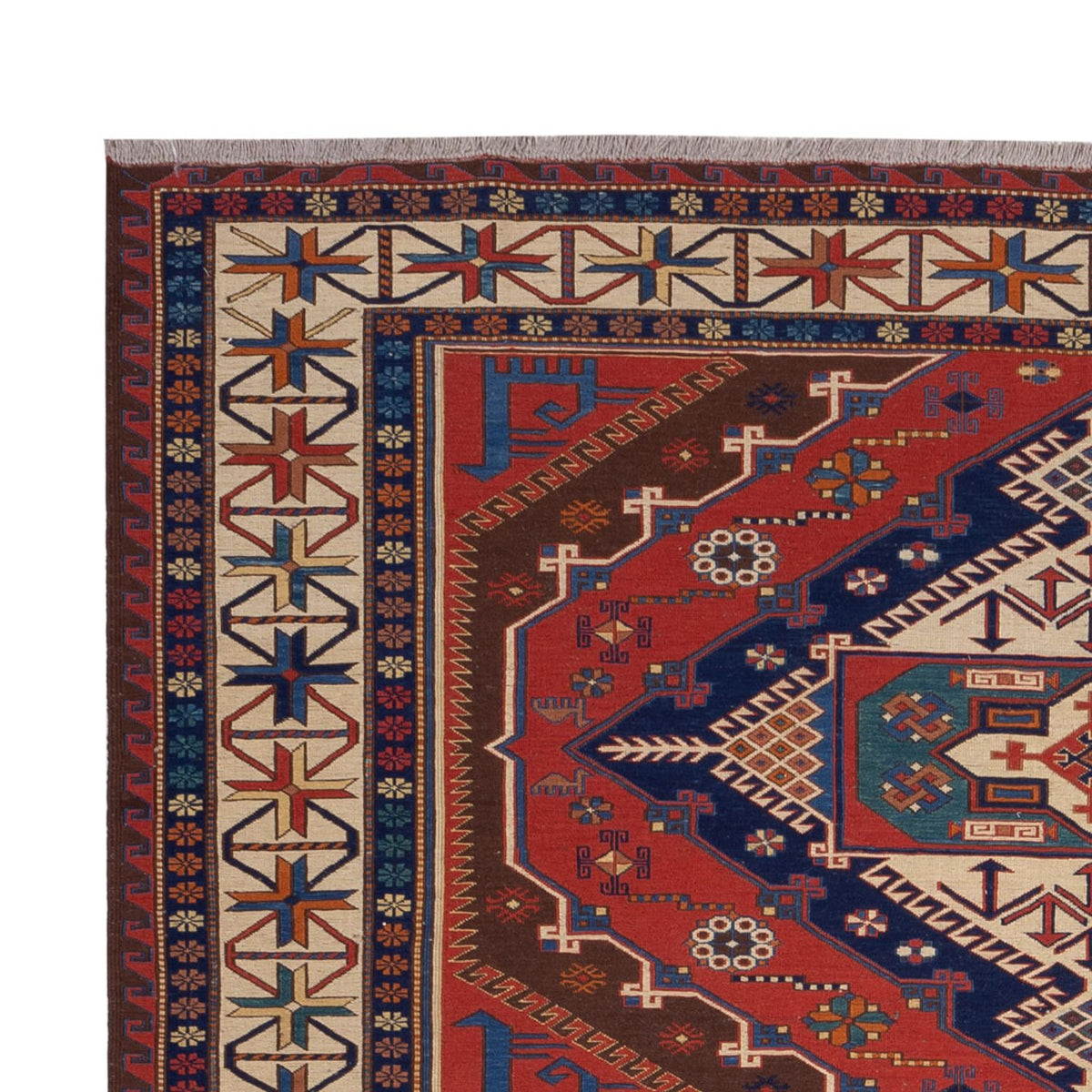 Alfombra Kelim - Oriental - Soumak - 282 x 204 cm - rojo
