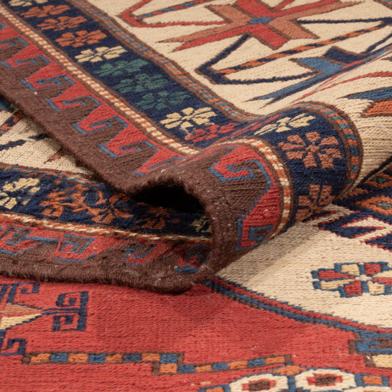 Alfombra Kelim - Oriental - Soumak - 282 x 204 cm - rojo