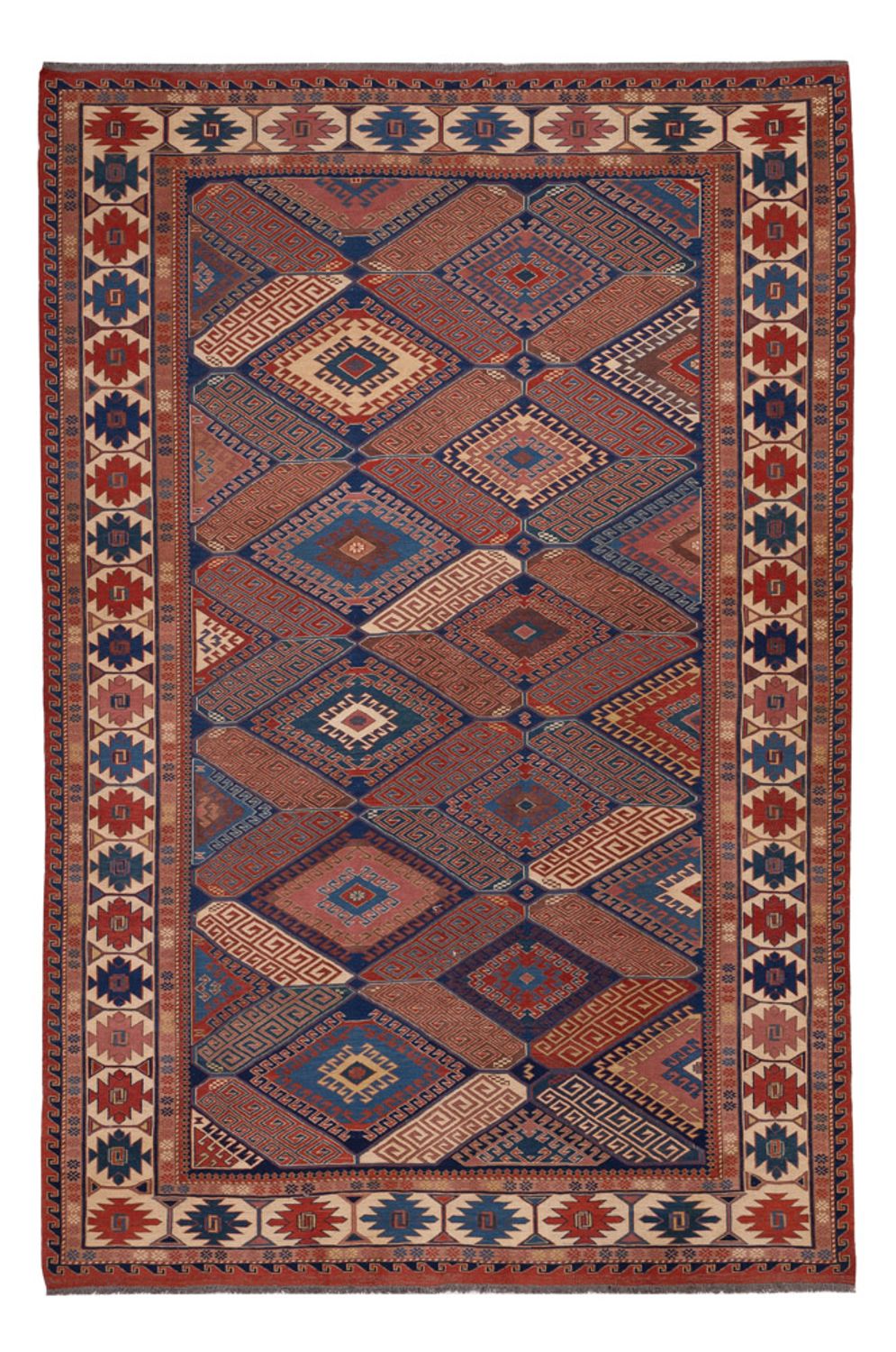 Alfombra Kelim - Oriental - Soumak - 285 x 192 cm - óxido