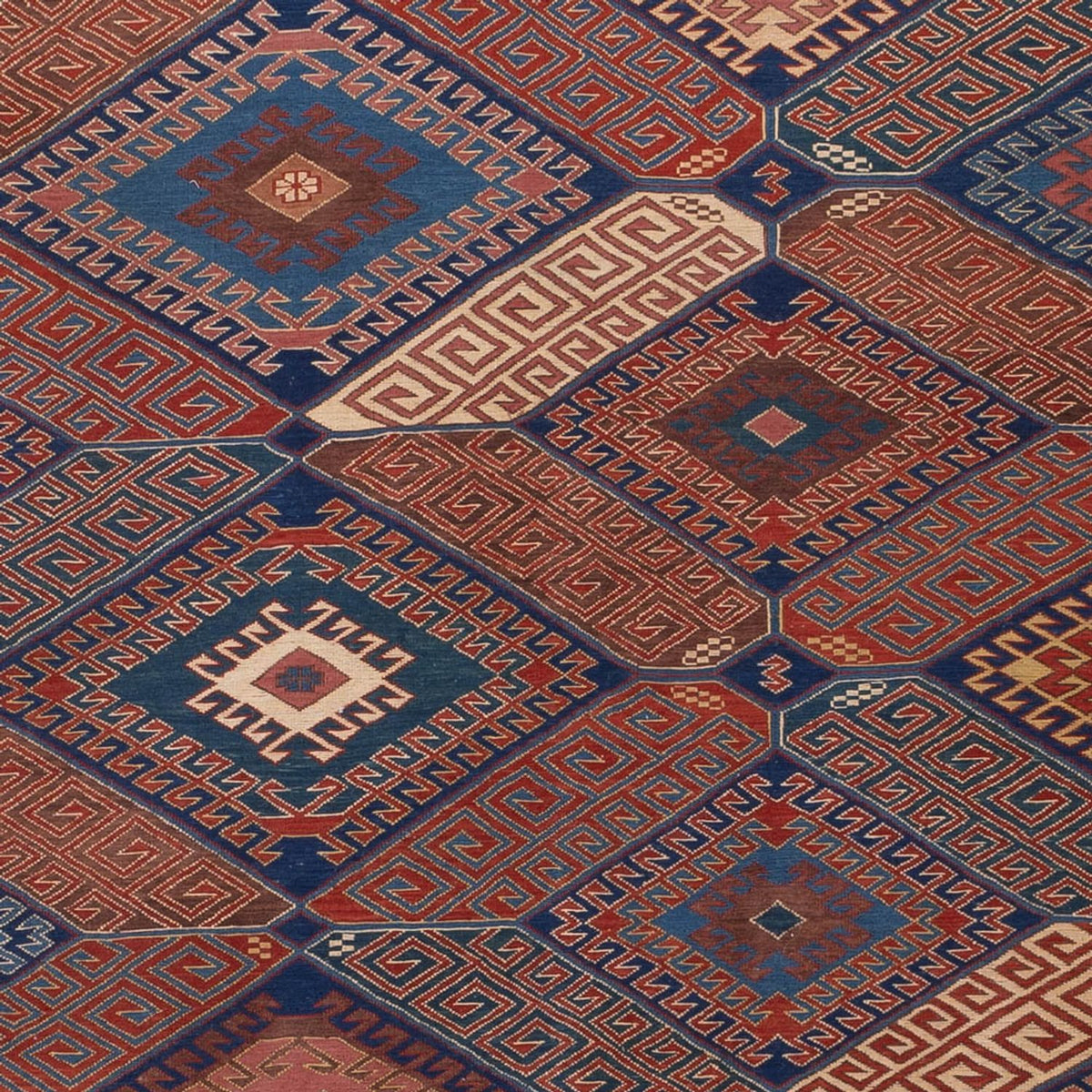 Alfombra Kelim - Oriental - Soumak - 285 x 192 cm - óxido