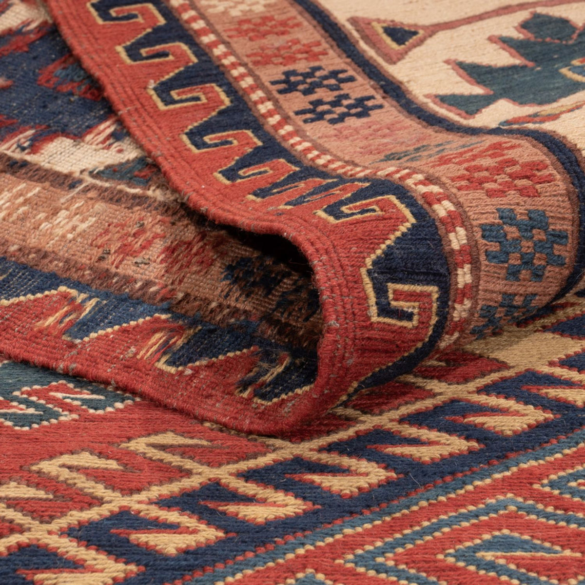 Alfombra Kelim - Oriental - Soumak - 285 x 192 cm - óxido