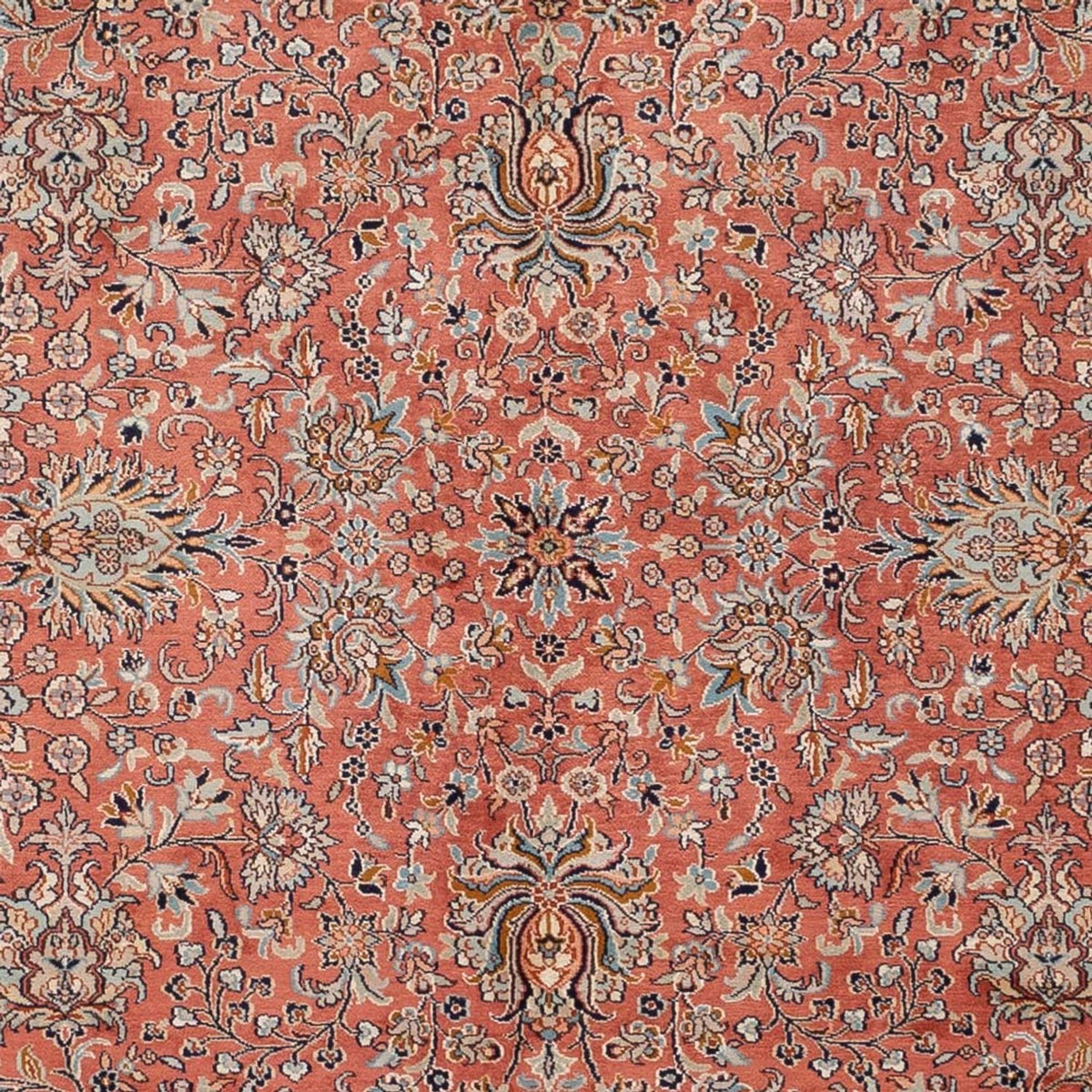 Alfombra de seda - Seda de Cachemira - 268 x 184 cm - rojo claro