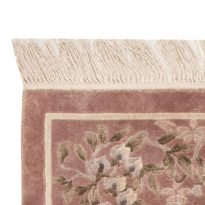 Alfombra de seda - Seda china - 123 x 62 cm - beige