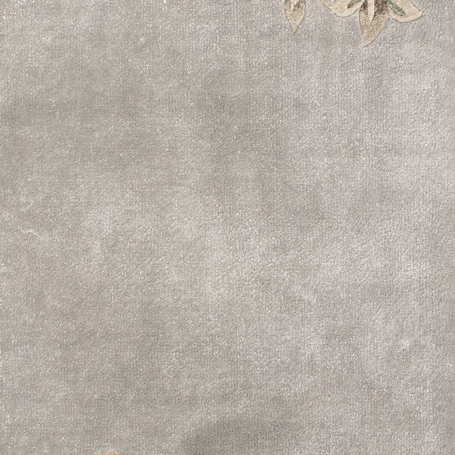 Alfombra de seda - Seda china - 124 x 60 cm - plata