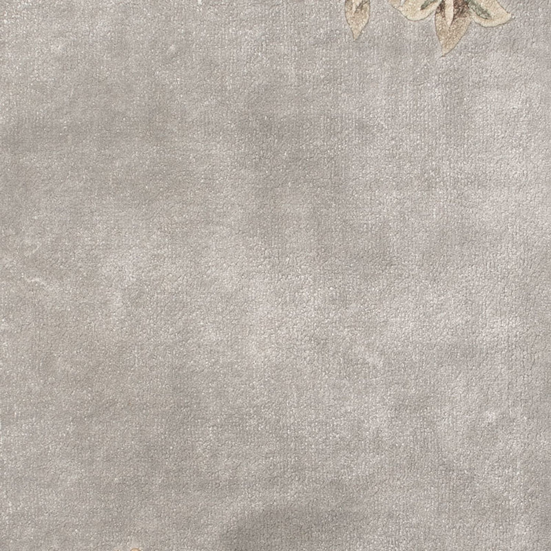 Alfombra de seda - Seda china - 124 x 60 cm - plata