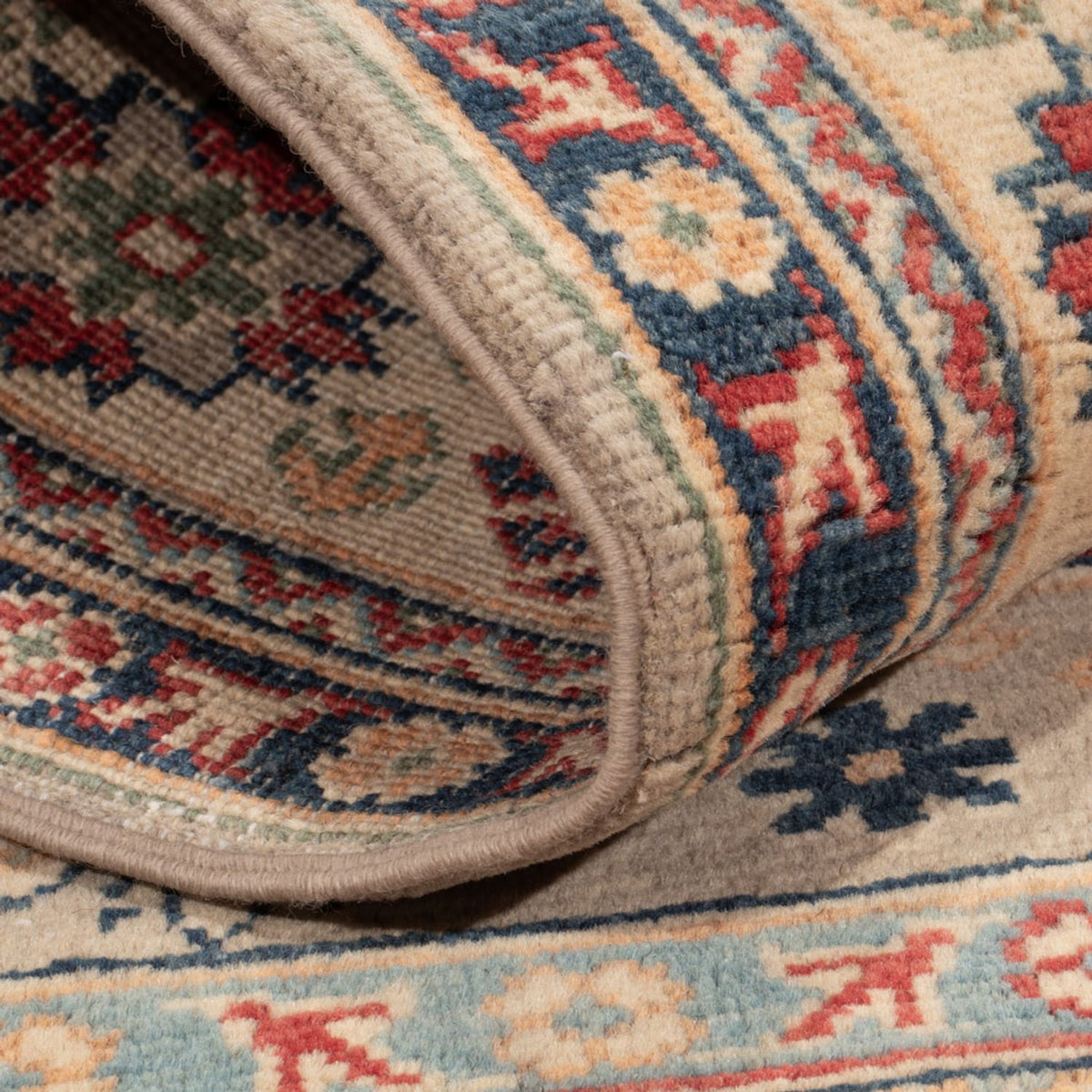 Alfombra Ziegler - Kazak - 180 x 118 cm - azul claro