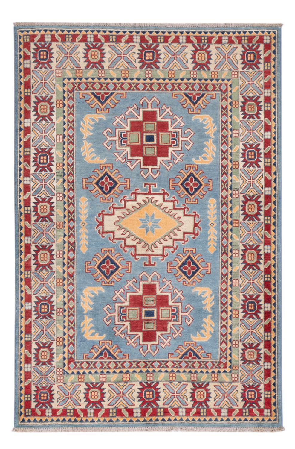 Alfombra Ziegler - Kazak - 180 x 120 cm - azul claro