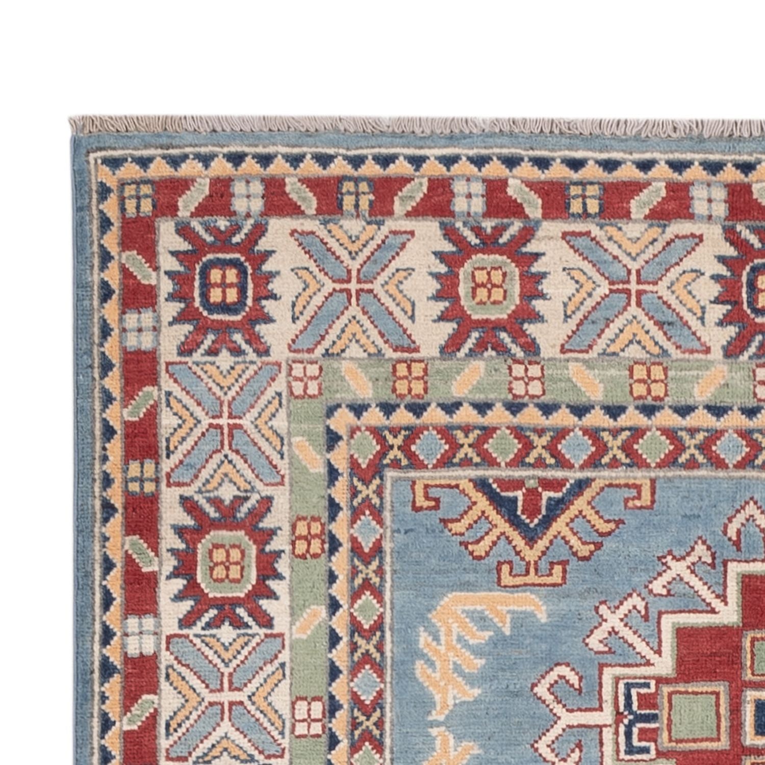 Alfombra Ziegler - Kazak - 180 x 120 cm - azul claro