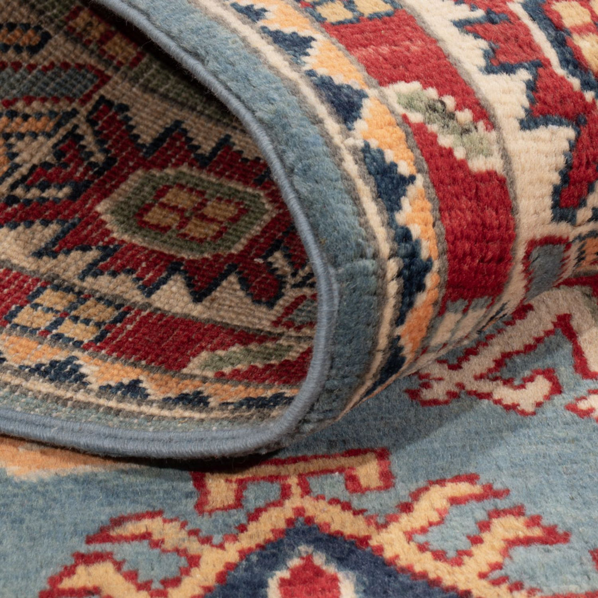 Alfombra Ziegler - Kazak - 180 x 120 cm - azul claro