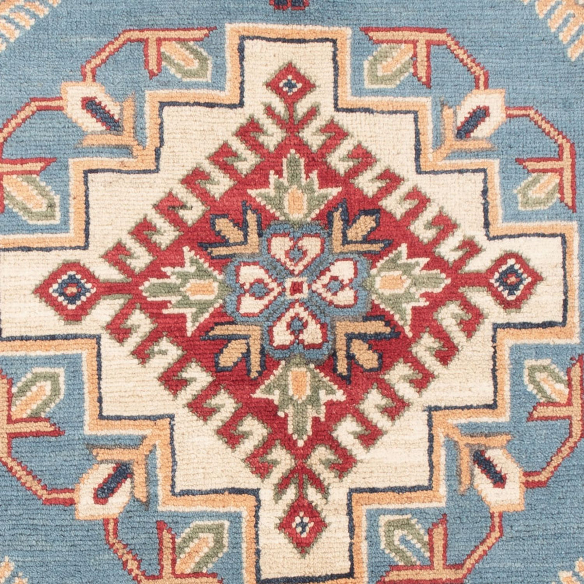 Alfombra Ziegler - Kazak - 147 x 100 cm - azul claro