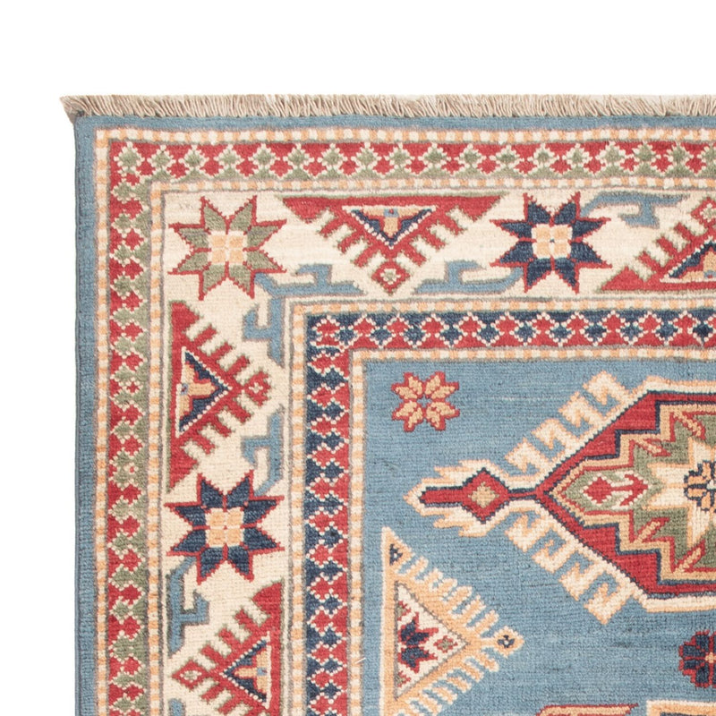 Alfombra Ziegler - Kazak - 147 x 100 cm - azul claro