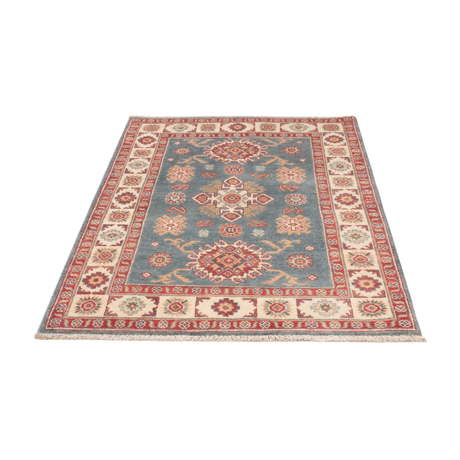 Alfombra Ziegler - Kazak - 150 x 98 cm - azul claro