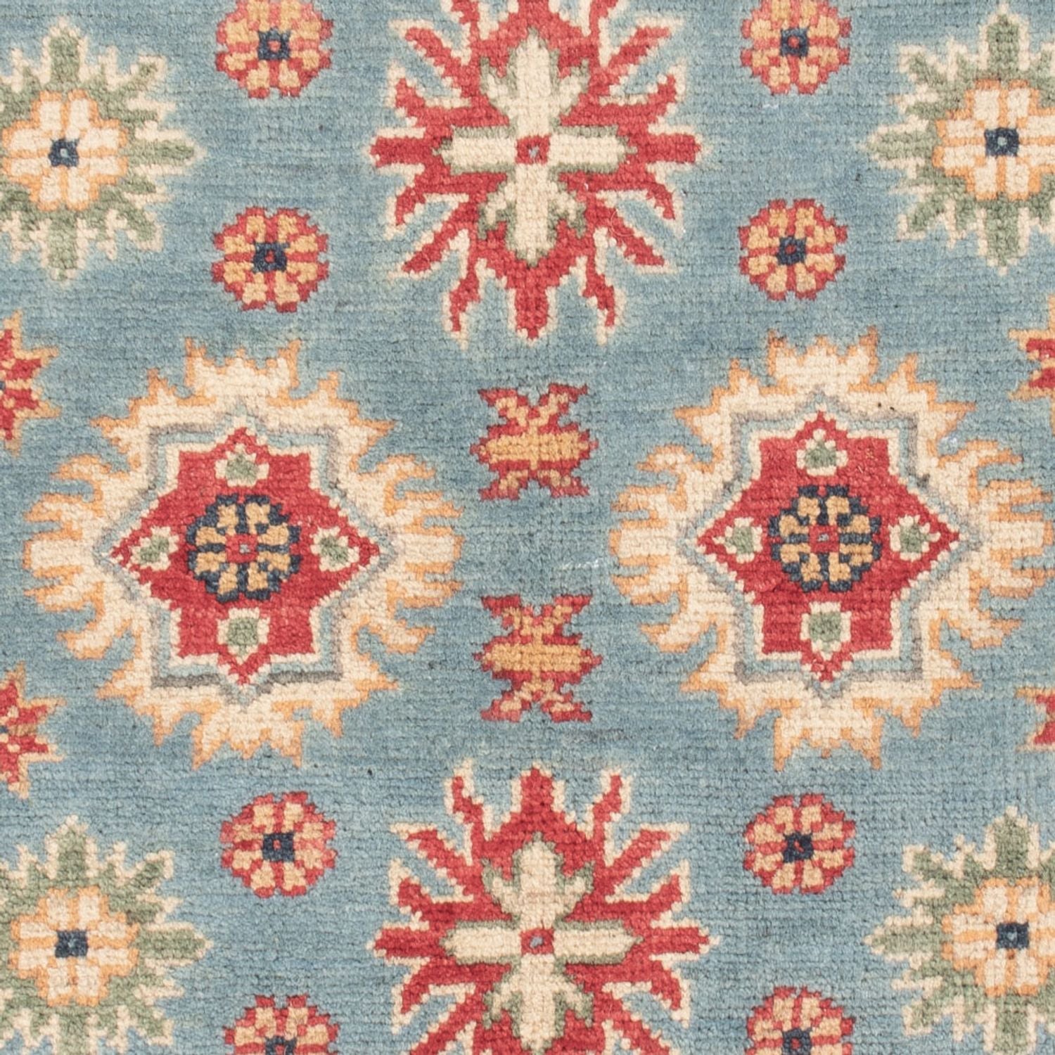 Alfombra Ziegler - Kazak - 124 x 81 cm - azul claro