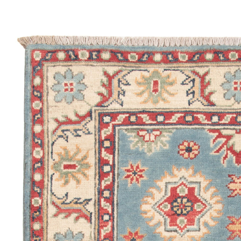 Alfombra Ziegler - Kazak - 124 x 81 cm - azul claro