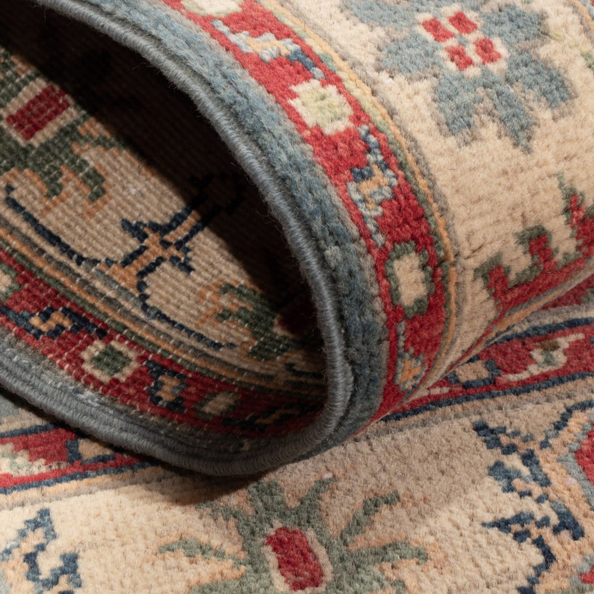 Alfombra Ziegler - Kazak - 122 x 80 cm - azul claro