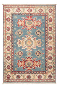 Alfombra Ziegler - Kazak - 123 x 83 cm - azul claro