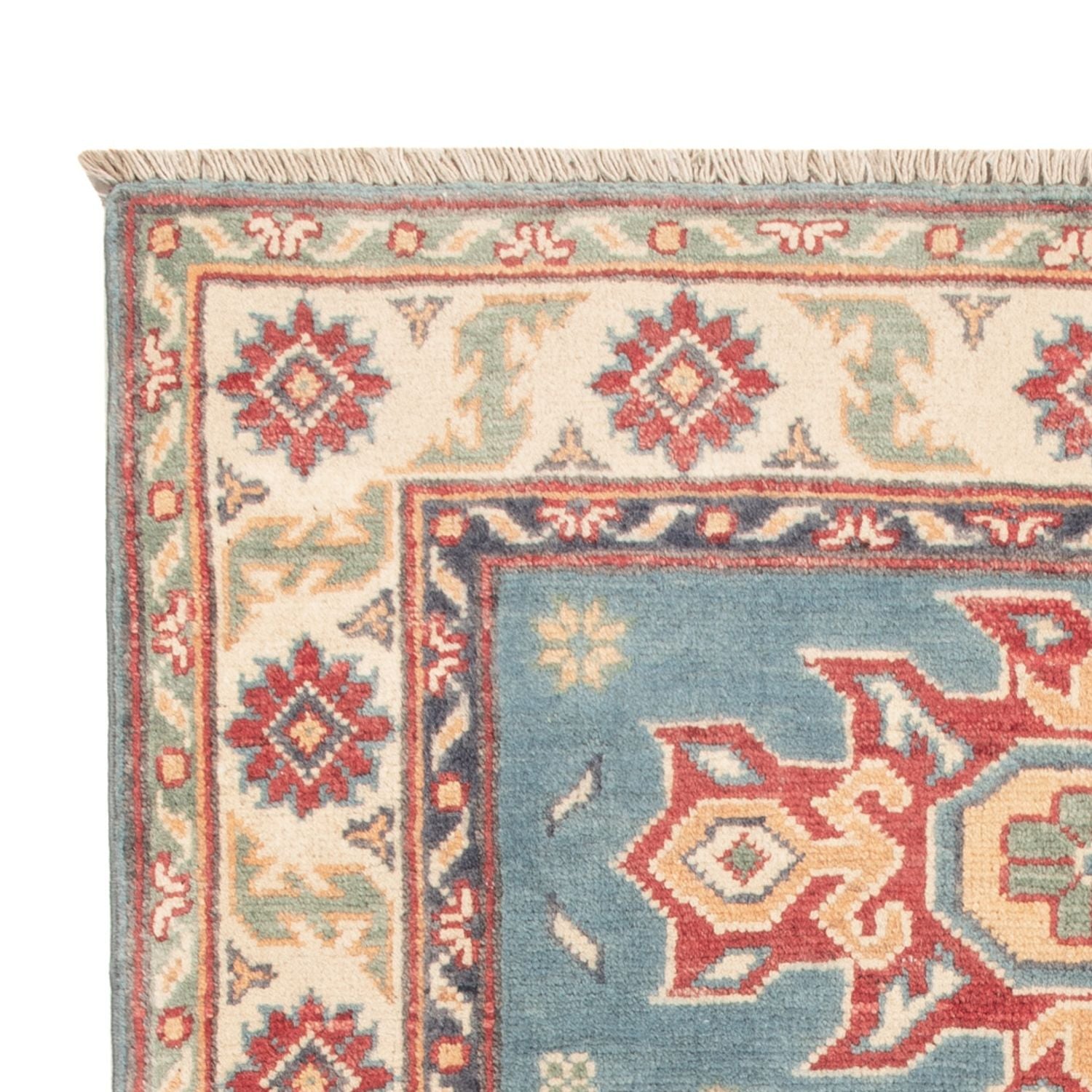 Alfombra Ziegler - Kazak - 123 x 83 cm - azul claro