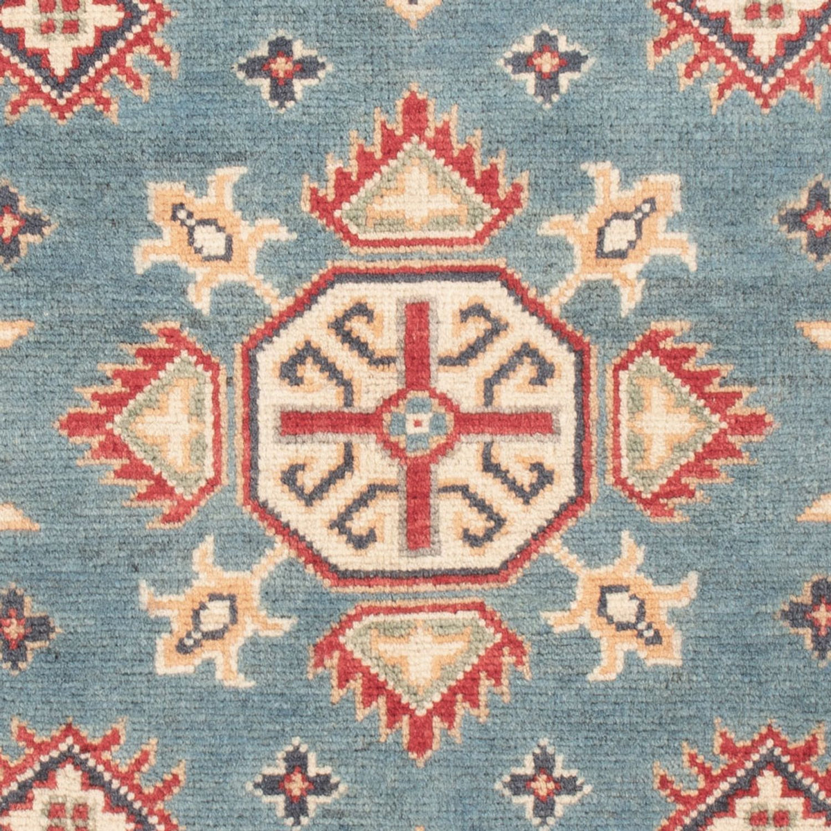 Alfombra Ziegler - Kazak - 121 x 84 cm - azul claro
