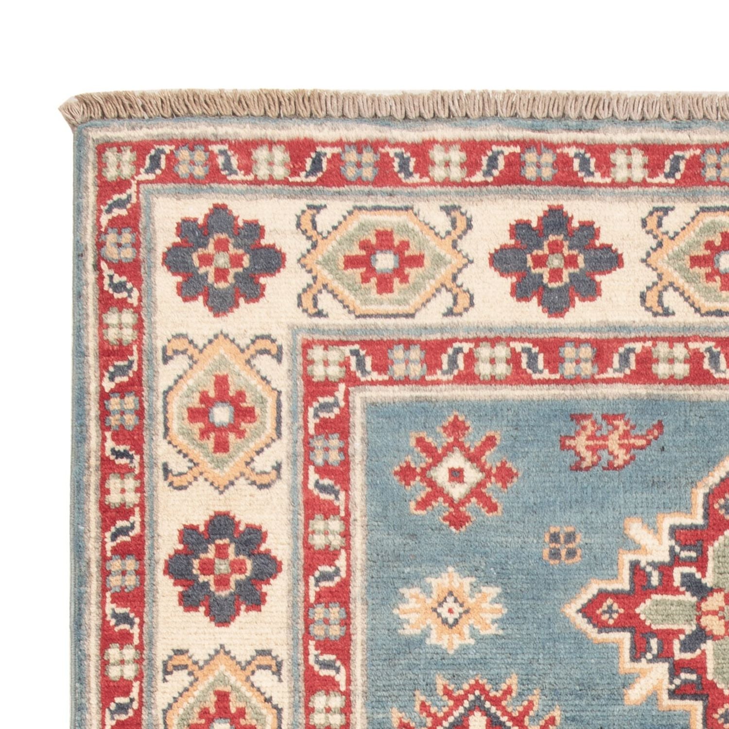 Alfombra Ziegler - Kazak - 121 x 84 cm - azul claro