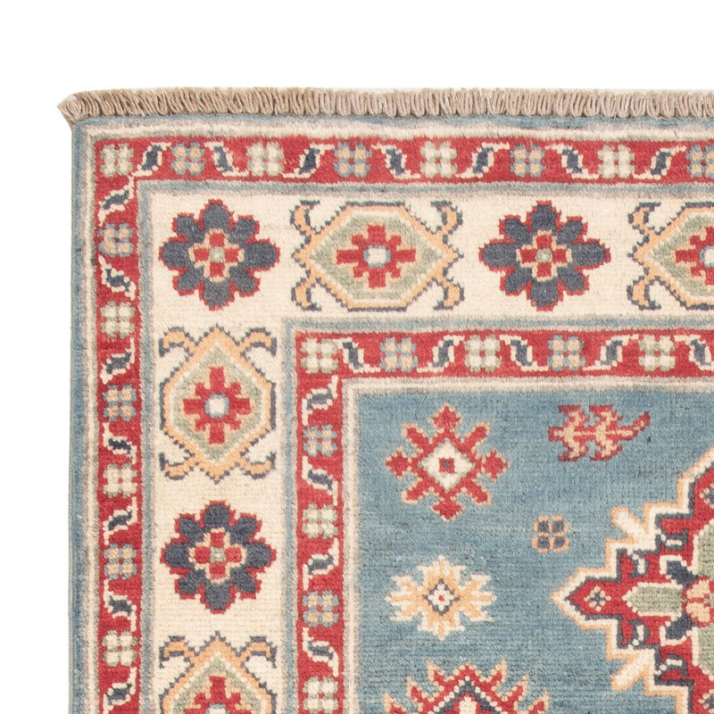Alfombra Ziegler - Kazak - 121 x 84 cm - azul claro