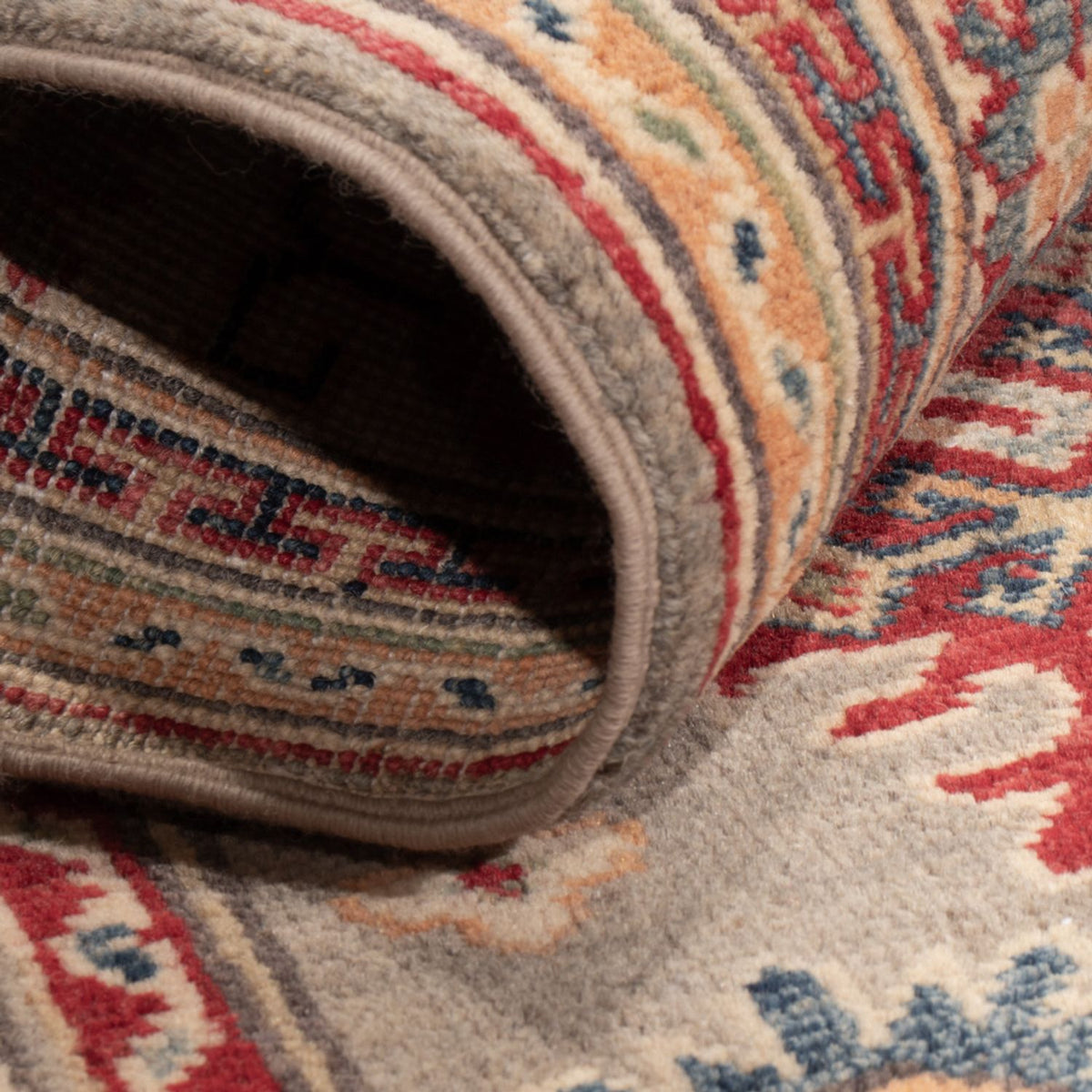 Alfombra Ziegler - Kazak - 120 x 77 cm - azul claro