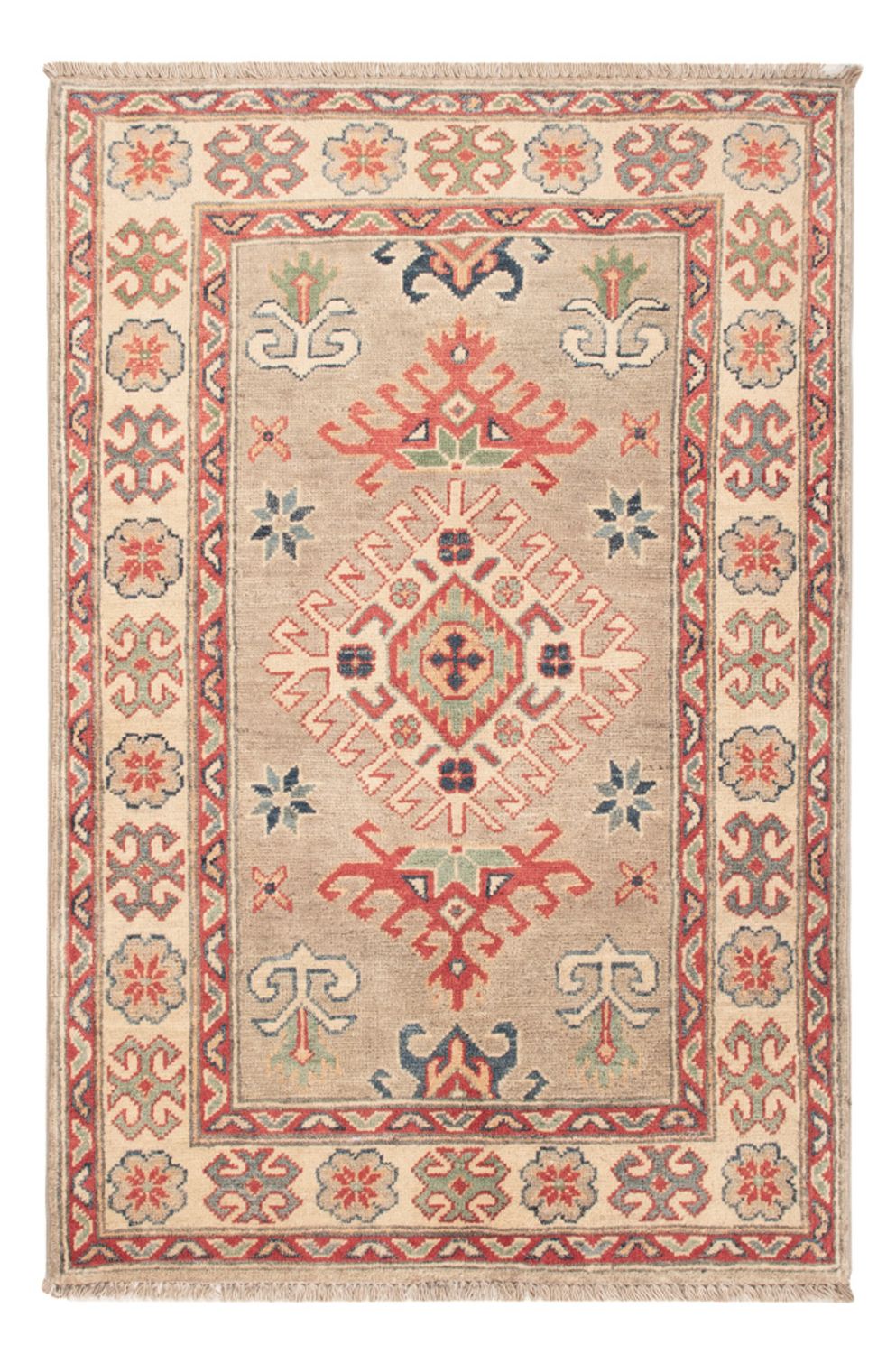 Alfombra Ziegler - Kazak - 125 x 82 cm - verde claro