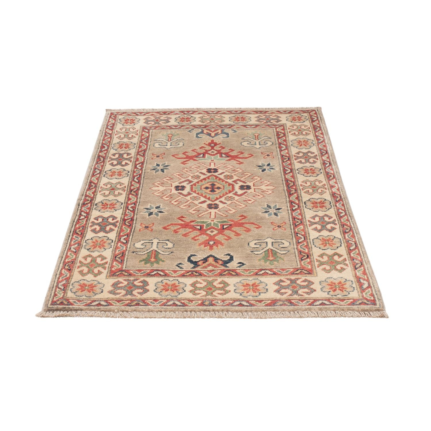 Alfombra Ziegler - Kazak - 125 x 82 cm - verde claro
