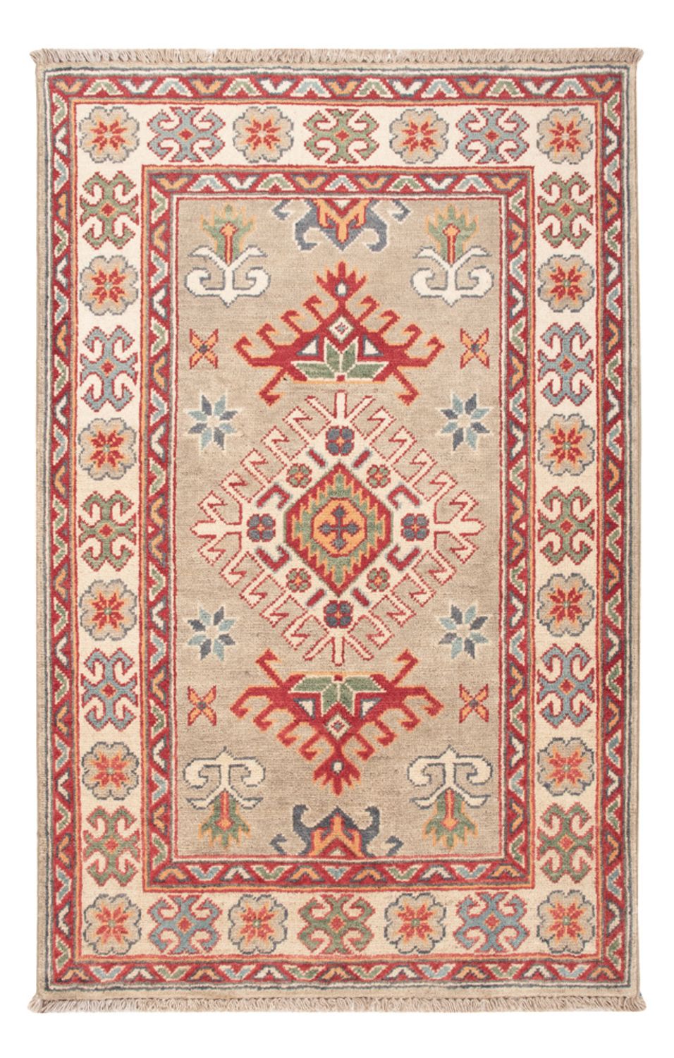 Alfombra Ziegler - Kazak - 126 x 81 cm - verde claro