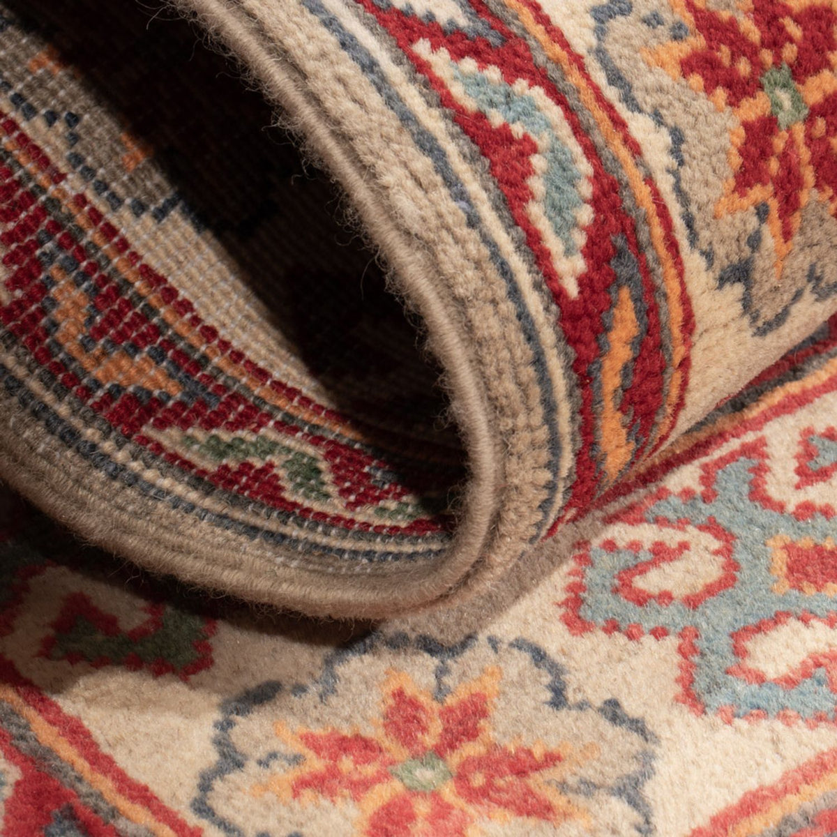 Alfombra Ziegler - Kazak - 126 x 81 cm - verde claro