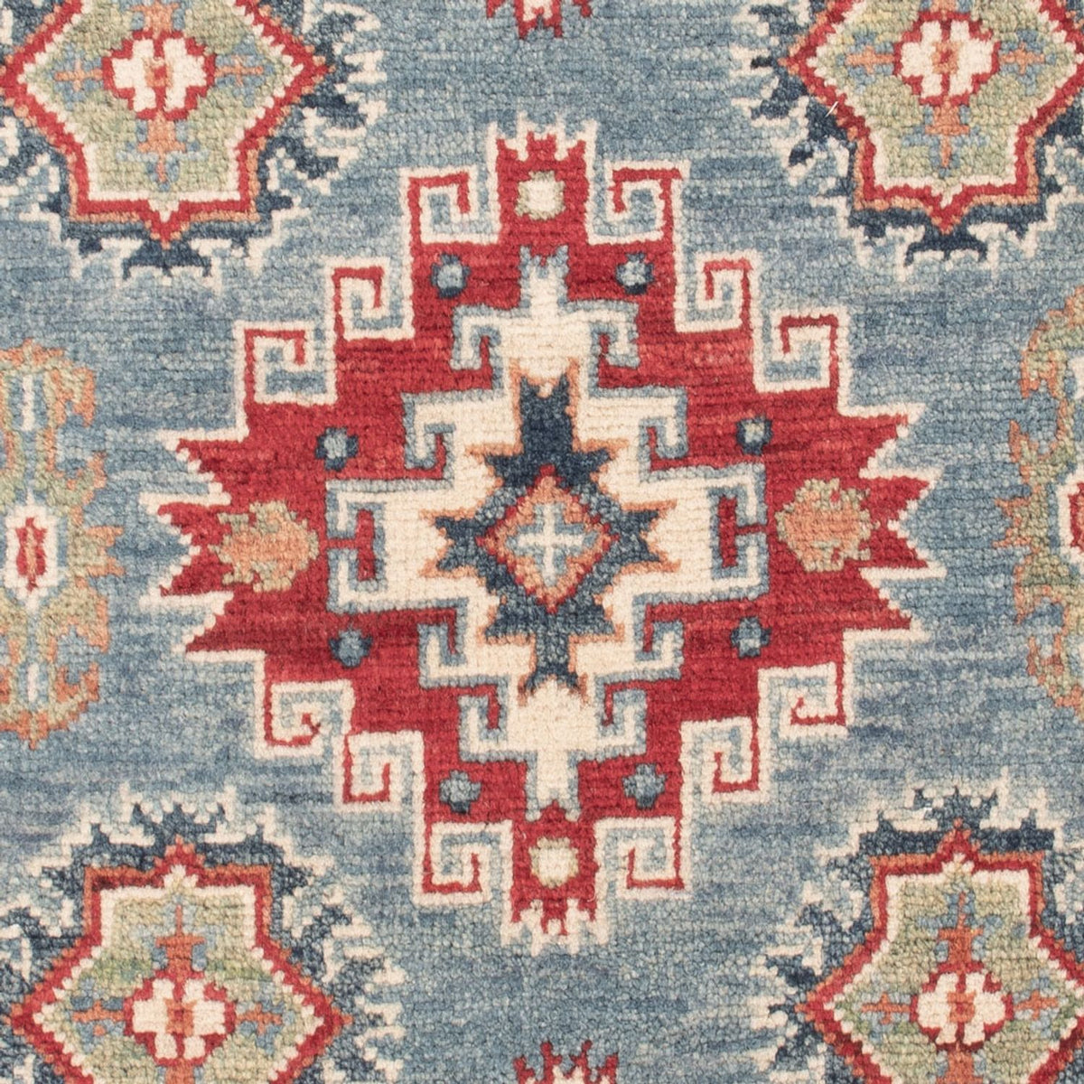 Alfombra Ziegler - Kazak - 128 x 82 cm - azul claro