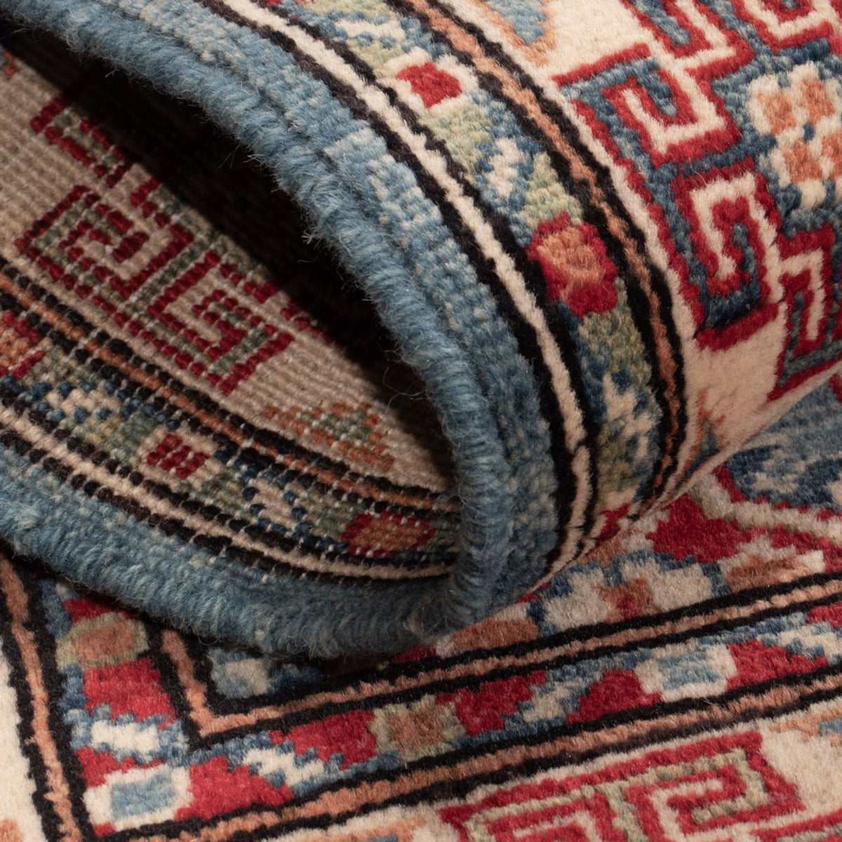 Alfombra Ziegler - Kazak - 128 x 82 cm - azul claro