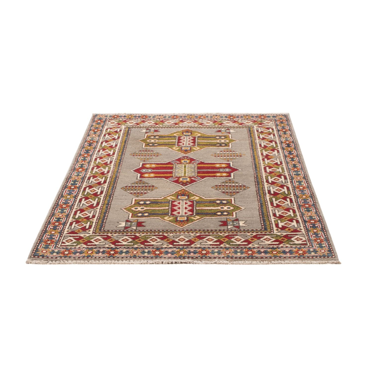 Alfombra Ziegler - Kazak - 149 x 101 cm - azul claro