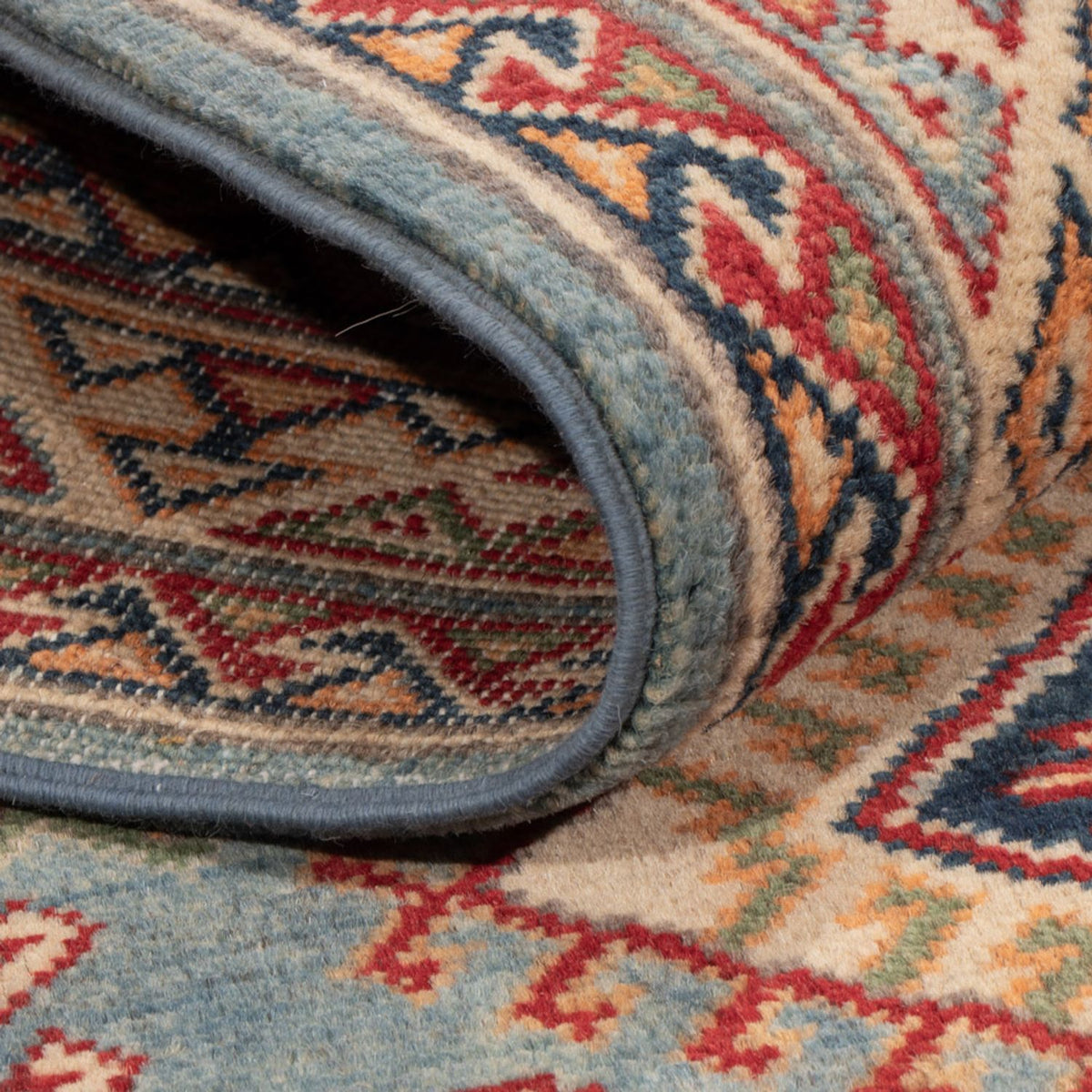 Alfombra Ziegler - Kazak - 185 x 120 cm - azul claro