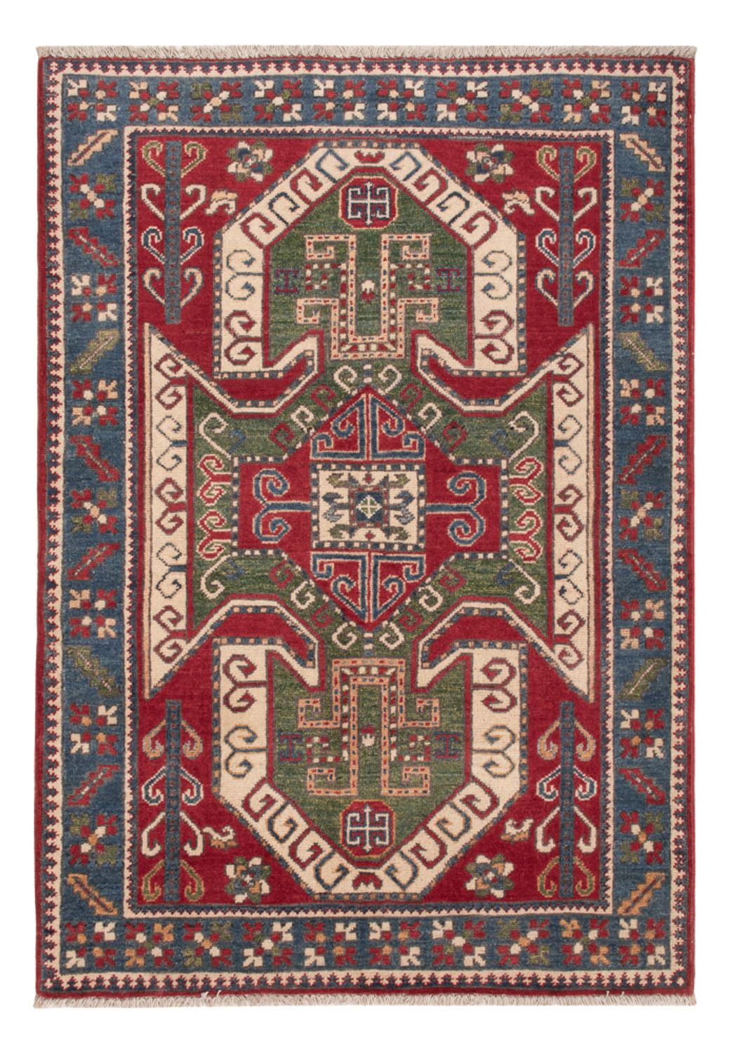 Alfombra Ziegler - Kazak - 145 x 100 cm - rojo