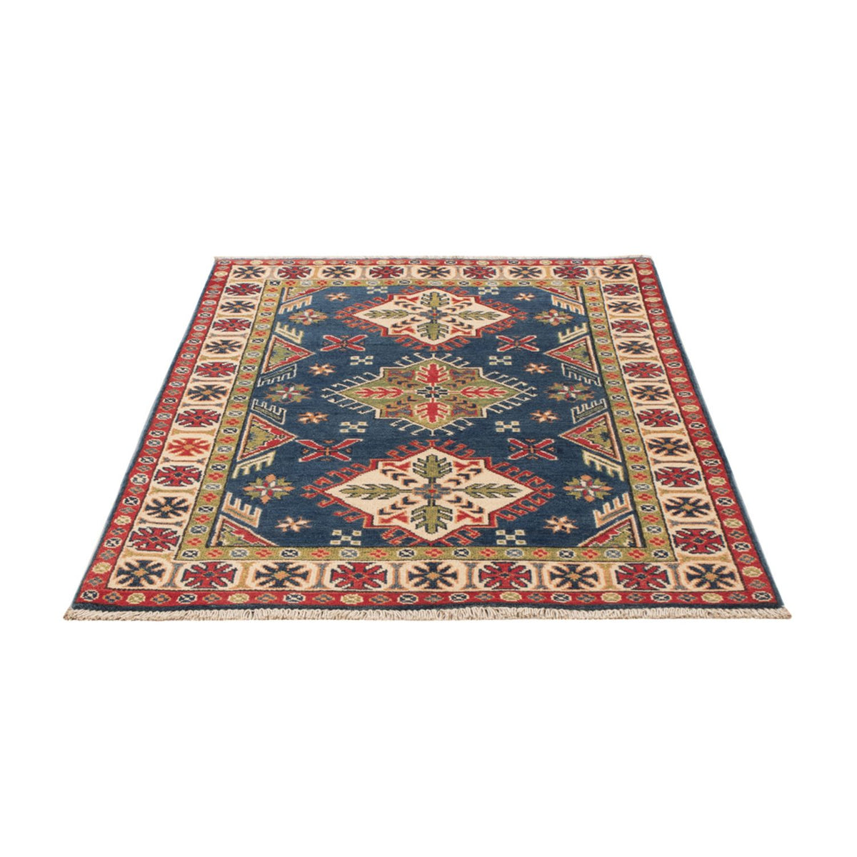 Alfombra Ziegler - Kazak - 152 x 98 cm - azul