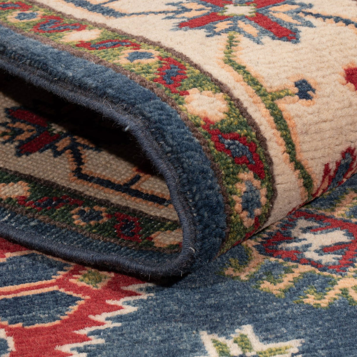 Alfombra Ziegler - Kazak - 188 x 122 cm - azul