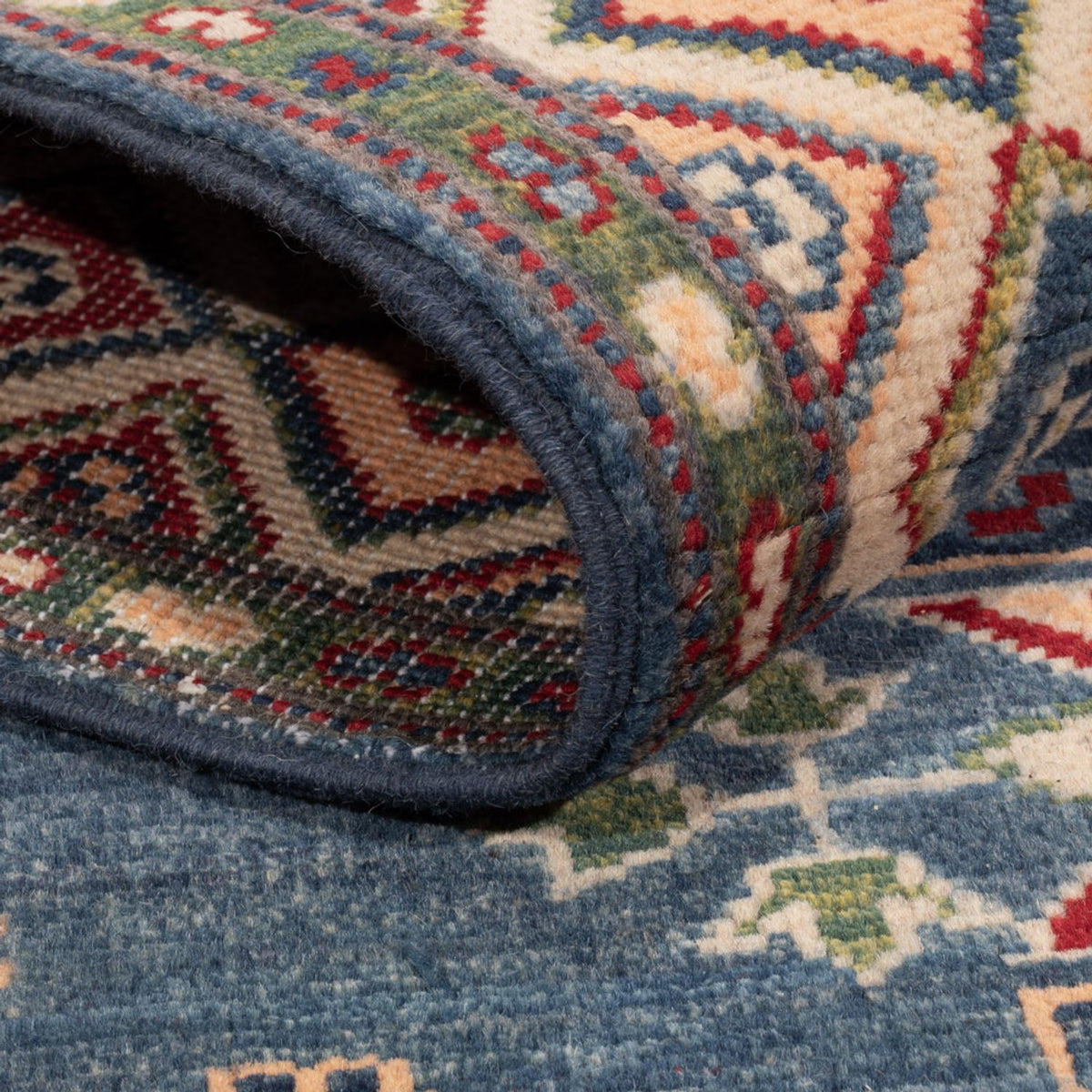 Alfombra Ziegler - Kazak - 183 x 122 cm - azul