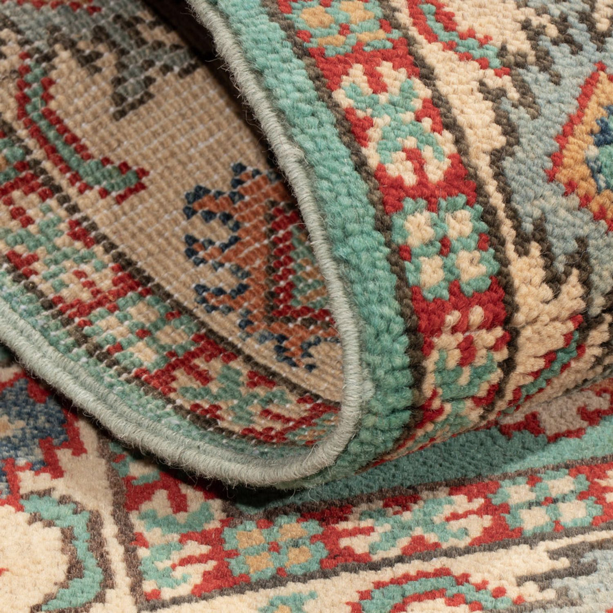 Alfombra Ziegler - Kazak - 120 x 76 cm - turquesa