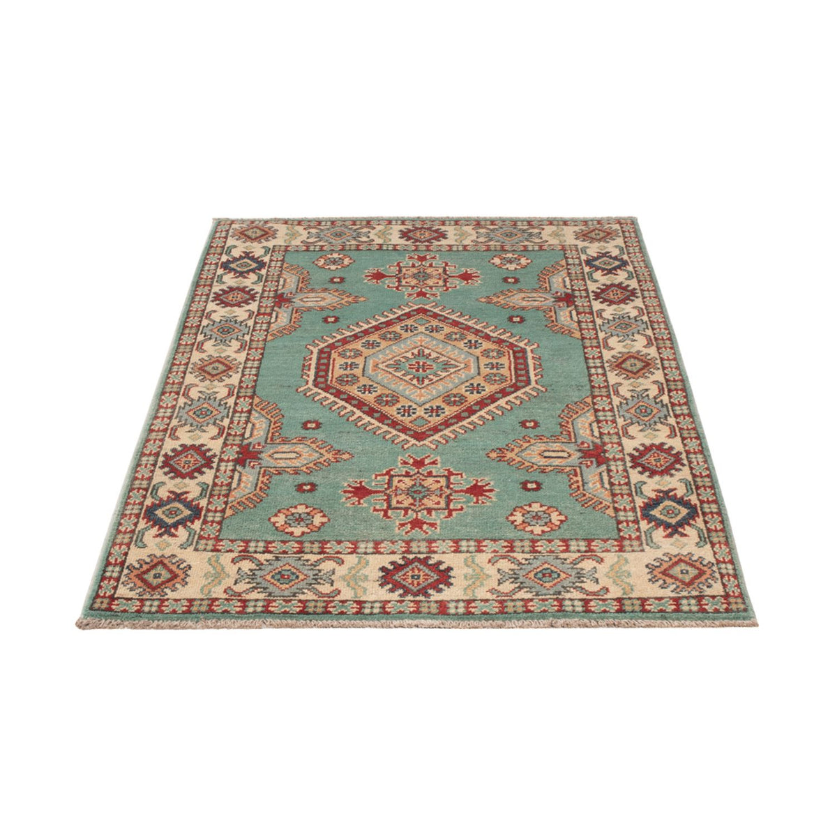 Alfombra Ziegler - Kazak - 123 x 82 cm - turquesa