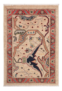 Alfombra Ziegler - Kazak - 89 x 60 cm - beige oscuro