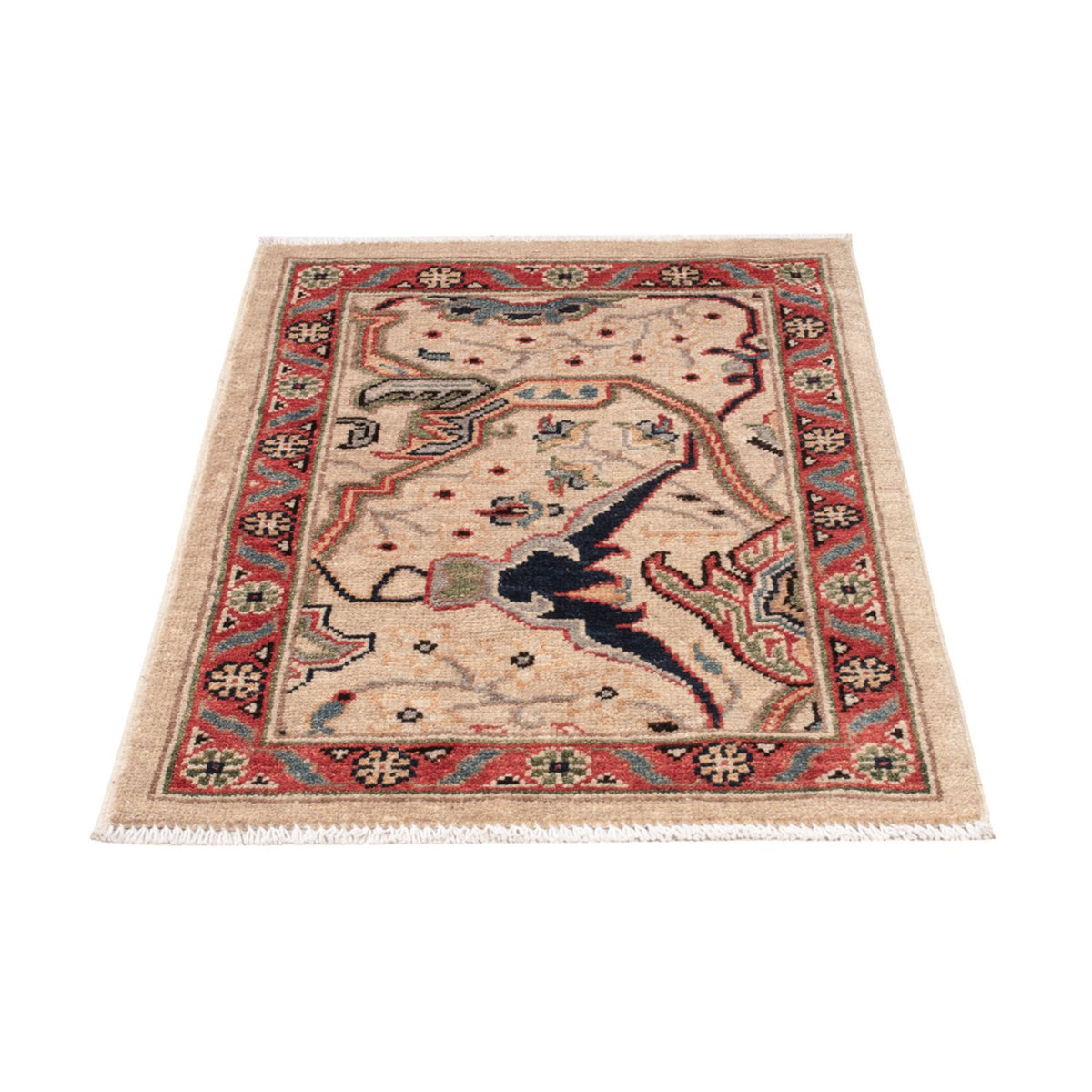 Alfombra Ziegler - Kazak - 89 x 60 cm - beige oscuro