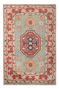 Alfombra Ziegler - Kazak - 87 x 58 cm - azul claro