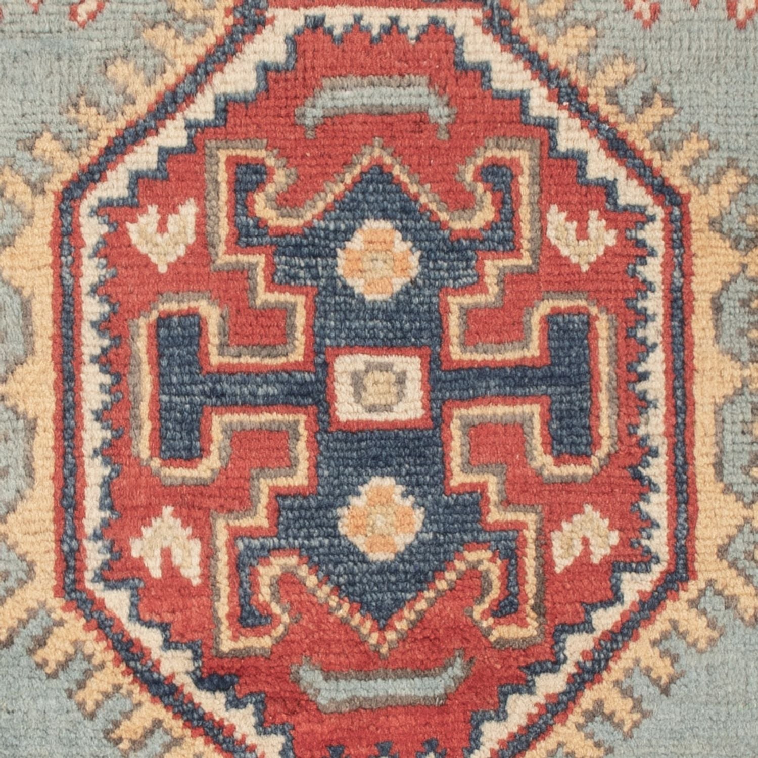 Alfombra Ziegler - Kazak - 87 x 58 cm - azul claro