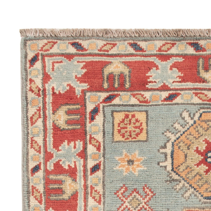 Alfombra Ziegler - Kazak - 87 x 58 cm - azul claro